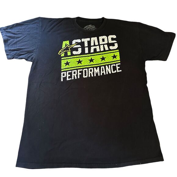Alpinestars Performance Vintage Y2K Graphic Tee Large Motocross Racing T-Shirt - Picture 3 of 12